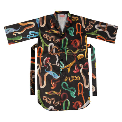 NIGHT SHIRT SNAKES BLACK