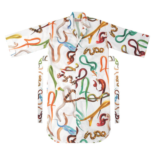 NIGHT SHIRT SNAKES WHITE