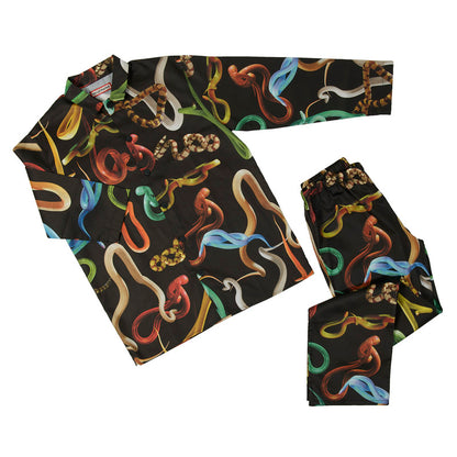 PAJAMAS TALL MODEL SNAKES BLACK