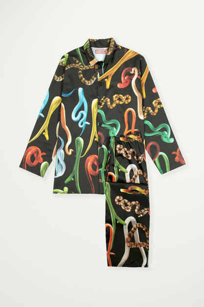 PAJAMAS TALL MODEL SNAKES BLACK