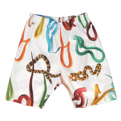 PAJAMAS SHORT MODEL SNAKES WHITE